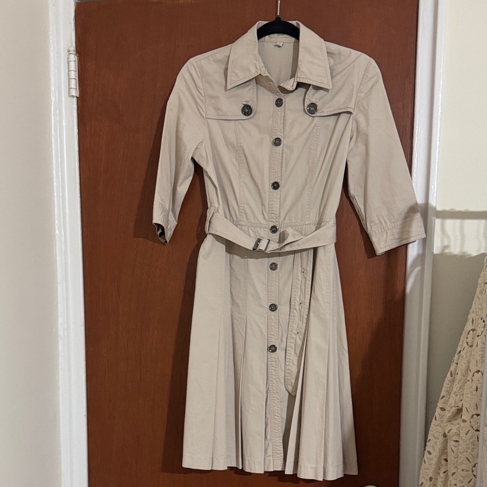Burberry Beige Button-Down Dress